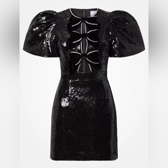 Rebecca Vallance Dresses & Skirts - Rebecca Vallance X Nicky Hilton Lena Sequined Bow Minidress